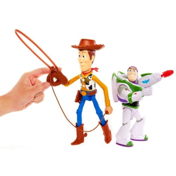 Disney and Pixar Toy Story Woody and Buzz Lightyear  Action Figure Toys 2-Pack - Picture 14 of 15
